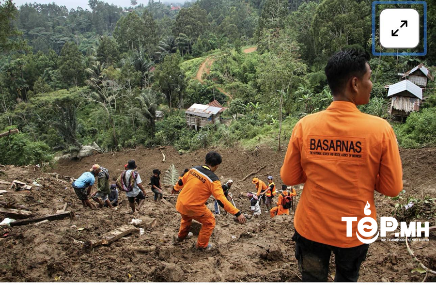 Индонезийн Сулавеси аралд үргэлжлэн орсон аадар борооны улмаас хөрсний гулгалт үүсэж, 19 хүн амь үрэгджээ
