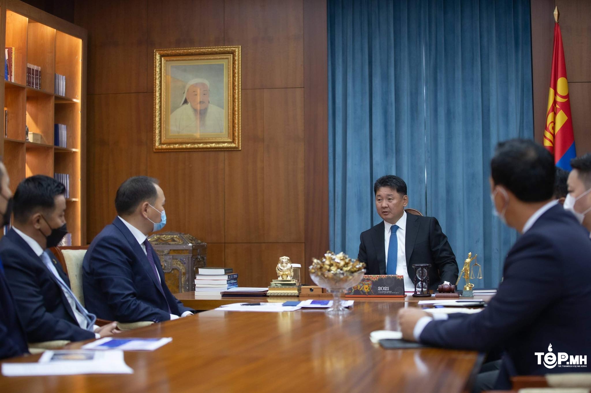 Монгол Улсын Ерөнхийлөгч У.Хүрэлсүх МҮХАҮТ-ыг урьдын адил дэмжин ажиллахаа илэрхийллээ