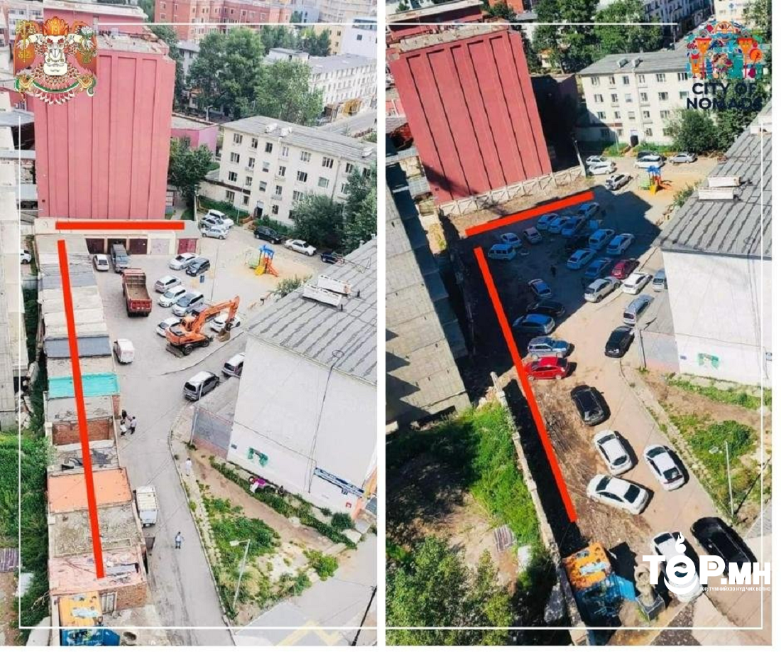 Зөвшөөрөлгүй гараашуудыг буулгаж байна