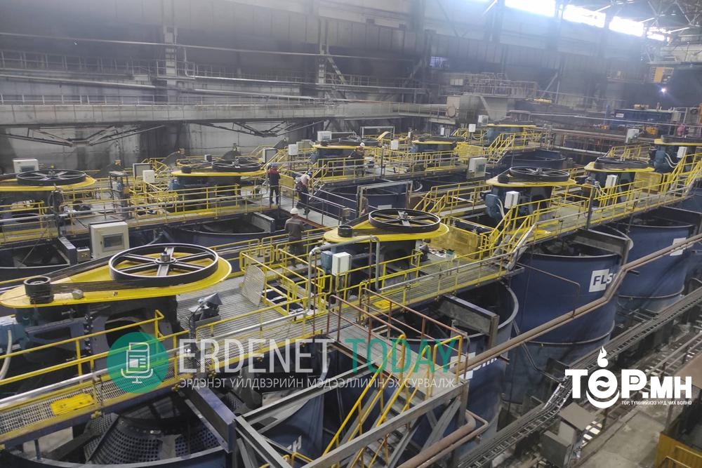 Эрдэнэт үйлдвэр хөвүүлэн баяжуулах шинэ машинуудаа туршиж байна