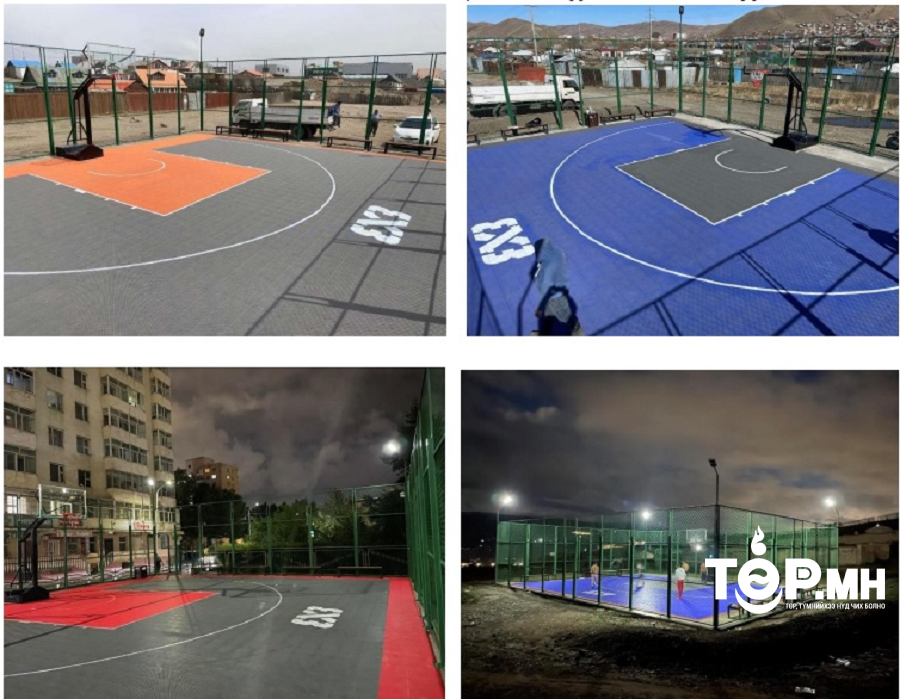 34 байршилд 3х3 сагсан бөмбөгийн талбай байгууллаа