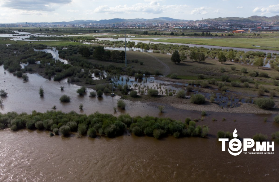 Ойрын хугацаанд орсон борооны улмаас голууд үерийн түвшнээс 5-25см давжээ