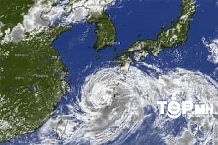 Солонгосын хойгийг чиглэн ирж буй “Канүн” хүчтэй хар салхинаас иргэдээ урьдчилан сэргийлэхийг анхааруулж байна