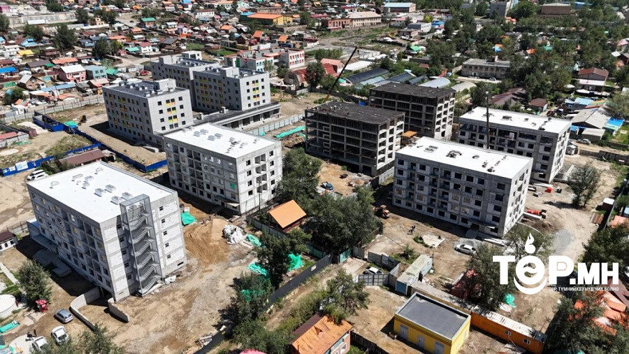 Шархад дэд төвийн 110 айлын орон сууцны барилга угсралтын ажил дууслаа