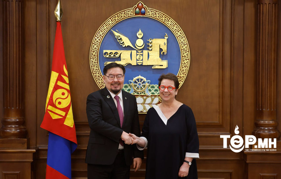 УИХ-ын дарга Г.Занданшатар Швейцарын хөгжлийн агентлагийн Хамтын ажиллагааны газрын дарга Стефани Бурриг хүлээн авч уулзав