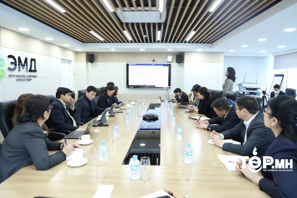 ЭМДЕГ-ын удирдлагууд Дэлхийн банкны эрүүл мэндийн зөвлөхүүдтэй уулзлаа