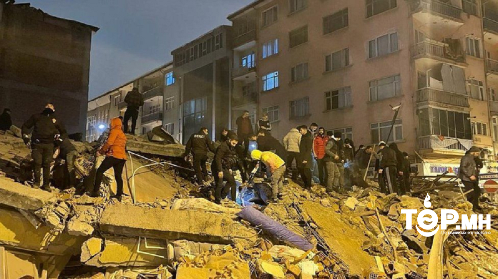 Туркийн өмнөд хэсэгт 7.8 магнитудын хүчтэй газар хөдлөлт боллоо