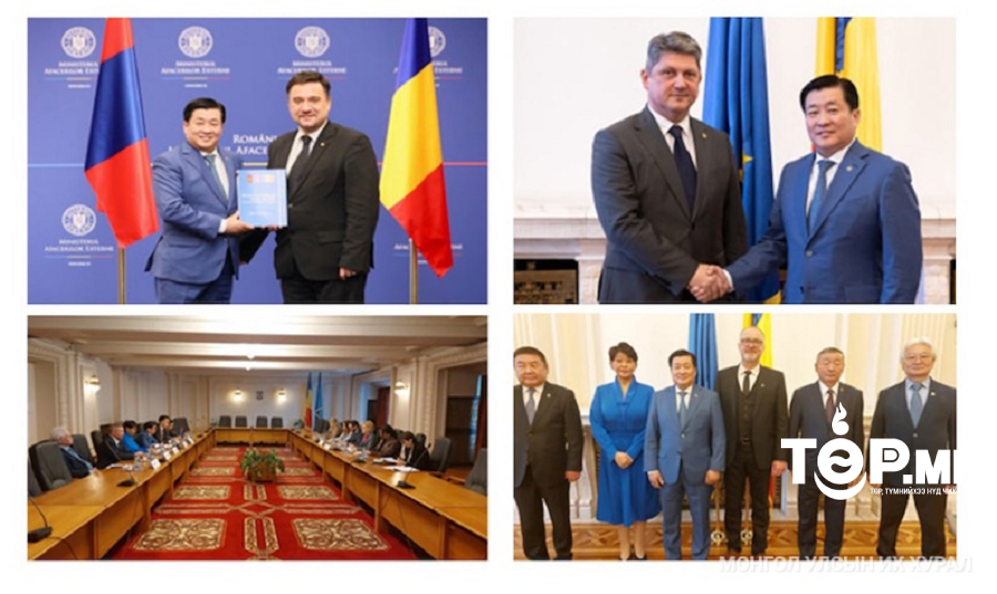 Аюулгүй байдал, гадаад бодлогын байнгын хорооны дарга Б.Энх-Амгалан тэргүүтэй төлөөлөгчид Румын Улсад айлчлав