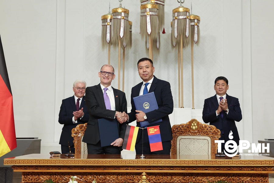 ХЗДХЯ болон ХБНГУ-ын Германы Олон улсын хамтын ажиллагааны нийгэмлэг хоорондын хэлэлцээрт гарын үсэг зурлаа