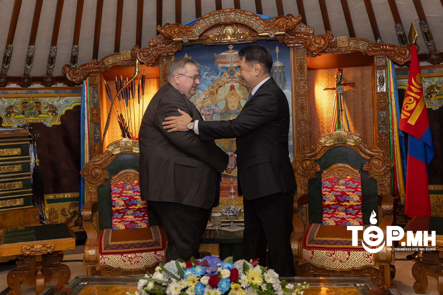 Монгол Улсын Ерөнхийлөгч У.Хүрэлсүх ОХУ-ын Засгийн газрын орлогч даргыг хүлээн авч уулзав