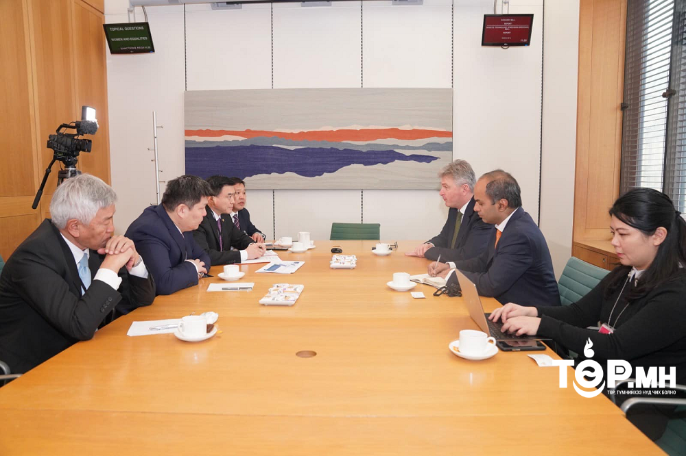 Британийн Ерөнхий сайдын Монголыг хариуцсан Худалдааны элч болон Экспортын санхүүжилтийн агентлагийн төлөөлөлтэй уулзлаа