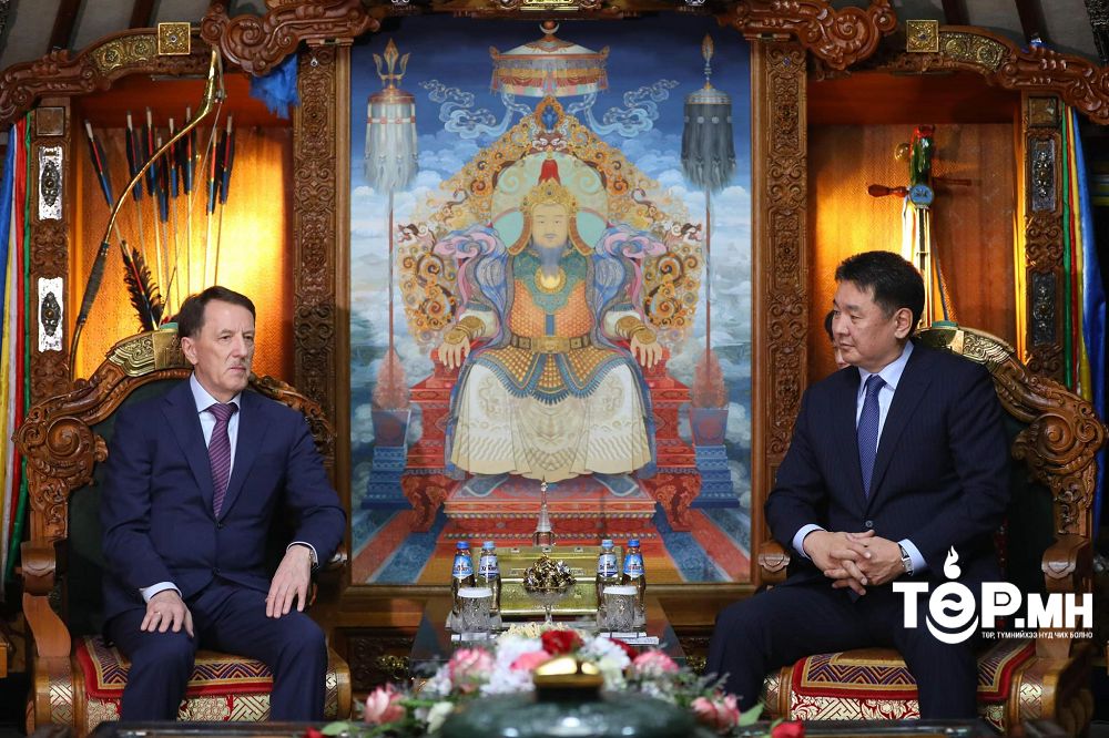 Монгол Улсын Ерөнхийлөгч У.Хүрэлсүх ОХУ-ын Холбооны Хурлын Төрийн Думын орлогч дарга А.В.Гордеевыг хүлээн авч уулзав