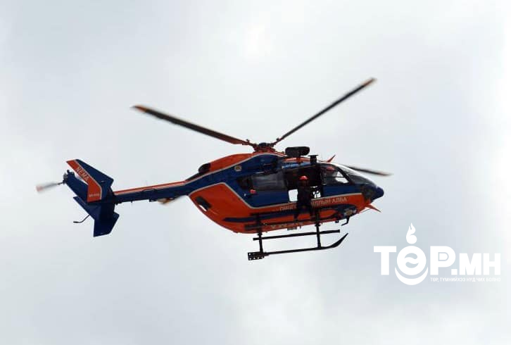 Ханбогд суманд осолд орсон иргэнийг ОБЕГ-ын 111 дүгээр ангийн нисдэг тэргээр Улаанбаатарт авчирна