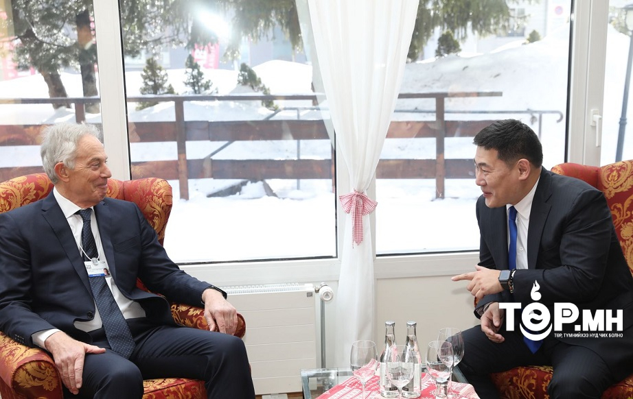 Ерөнхий сайд Л.Оюун-Эрдэнэ Их Британийн Ерөнхий сайд асан Тони Блэйртэй уулзлаа