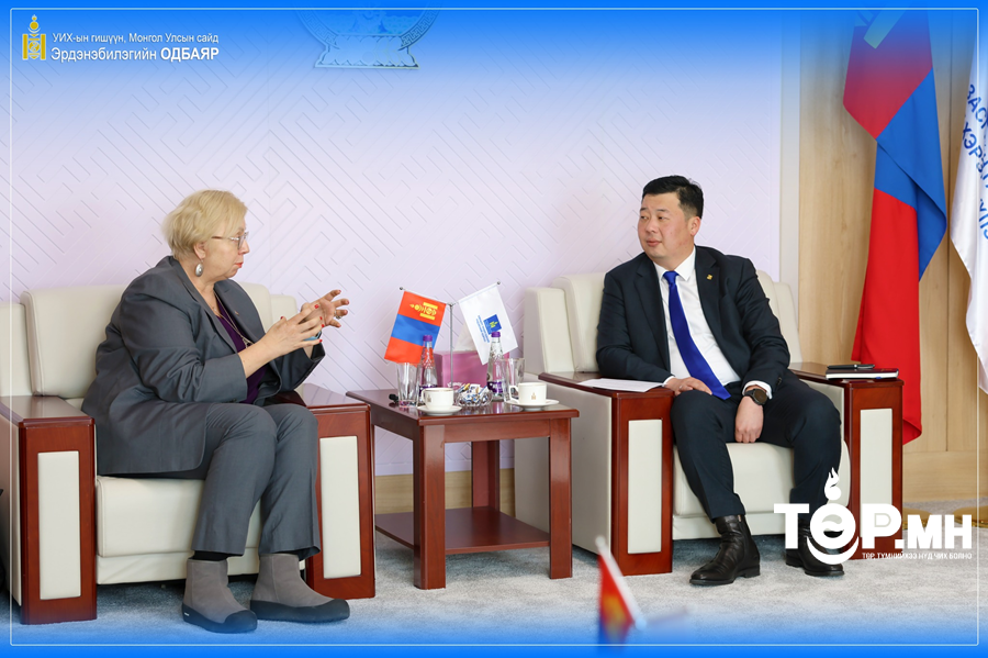 Монгол Улсын Сайд, Хяналт, Үнэлгээний Үндэсний Хорооны дарга Э.Одбаяр Европын Холбооны элчин Сайдыг хүлээн авч уулзлаа