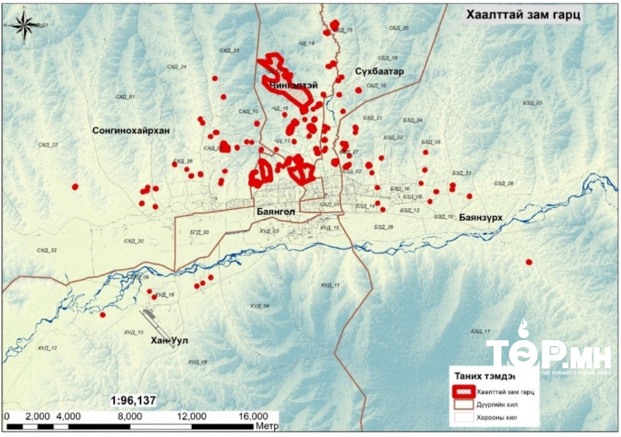 Гэр хорооллын авто замын 10 хувь нь хаалттай, гал унтраах автомашин зорчих боломжгүй нөхцөлд байна
