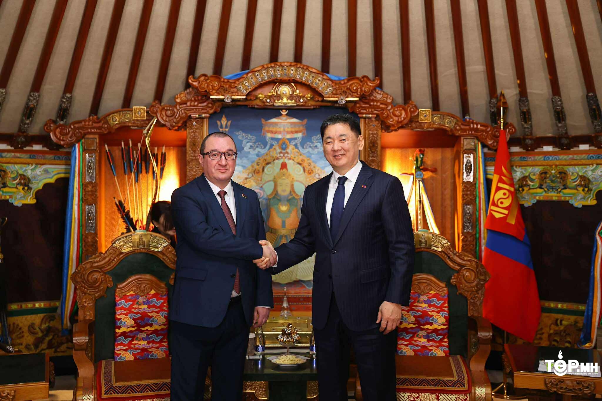 Ерөнхийлөгч У.Хүрэлсүх Беларусийн Элчин сайдыг хүлээн авч уулзлаа