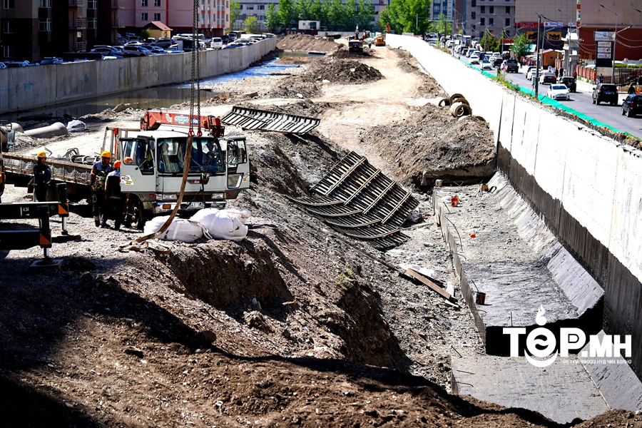 Сэлбэ голын үерийн хамгаалалтын түшиц хананы ажлыг ирэх сард дуусгана