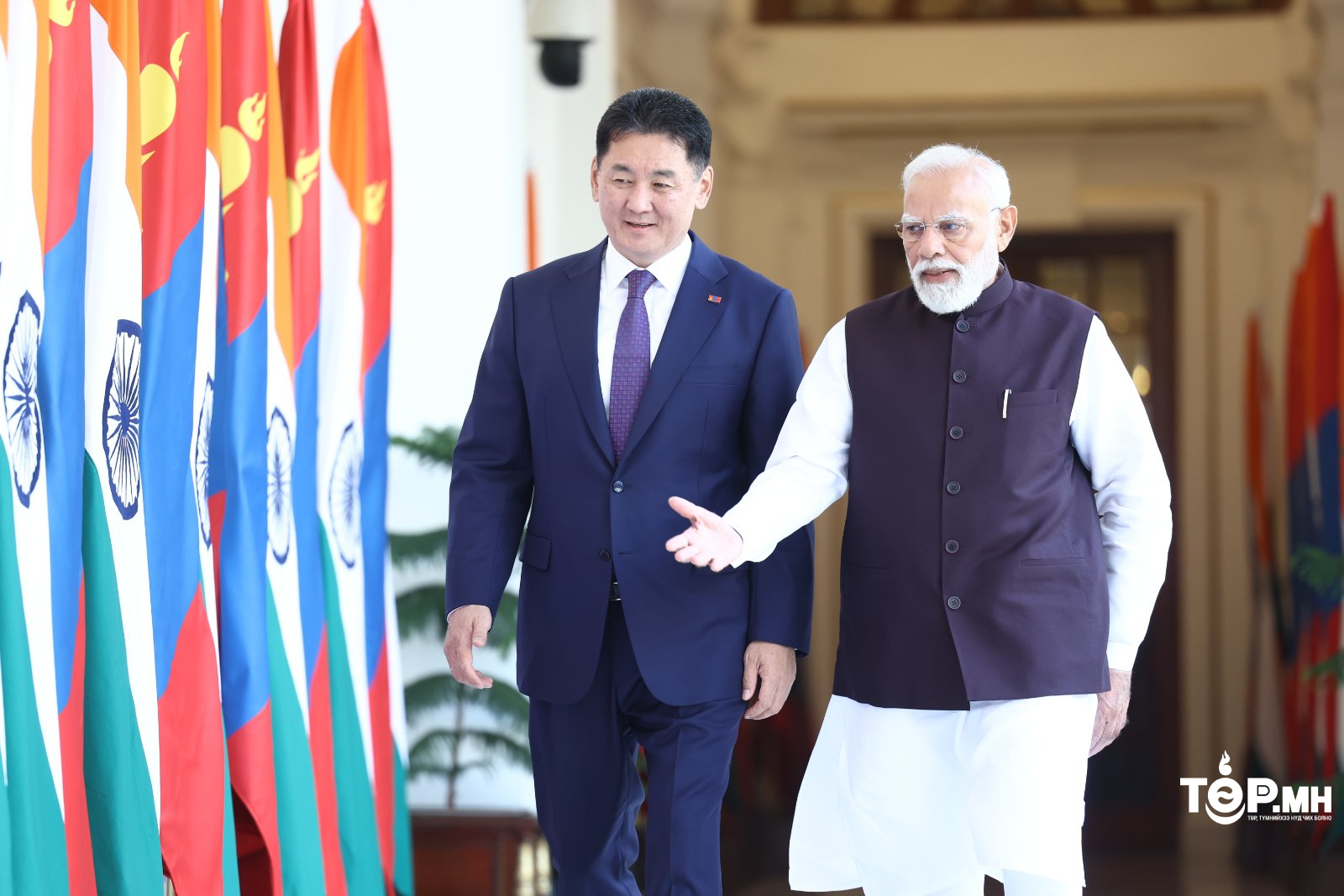 Ерөнхийлөгч У.Хүрэлсүх, Ерөнхий сайд Н.Моди нар ”Стратегийн түншлэл”-ийг бэхжүүлэх тухай Хамтарсан мэдэгдэл гаргалаа